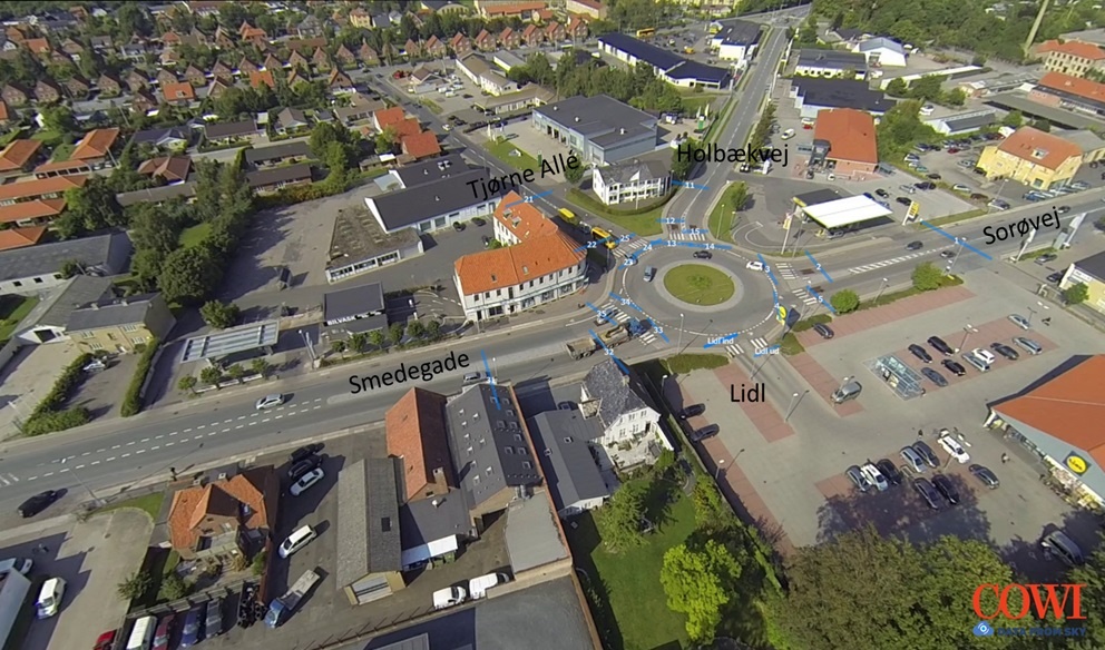 Success story: Slagelse - new layout 2 Cowi Dánsko mapa kruháče