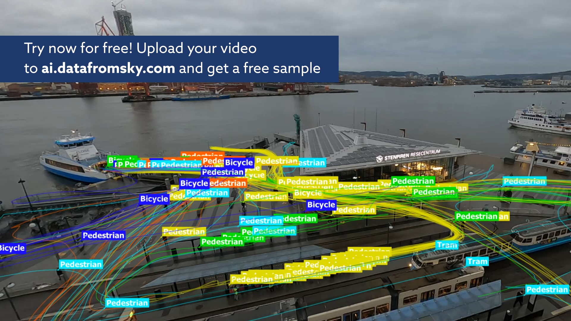 Ferry and public transportation hub traffic analysis with TrafficSurvey ...