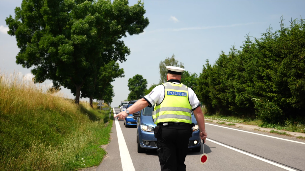 TrafficDrone success story stopping vehicle